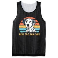 Men Quote Best Dog Dad Ever Vintage Dalmatian Lover Mesh Reversible Basketball Jersey Tank