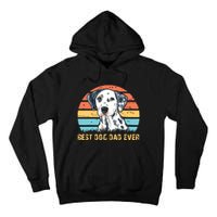 Men Quote Best Dog Dad Ever Vintage Dalmatian Lover Tall Hoodie