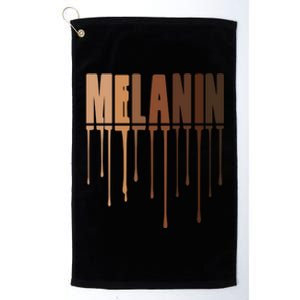 Melanin Quote Black Magic Great Gift Platinum Collection Golf Towel