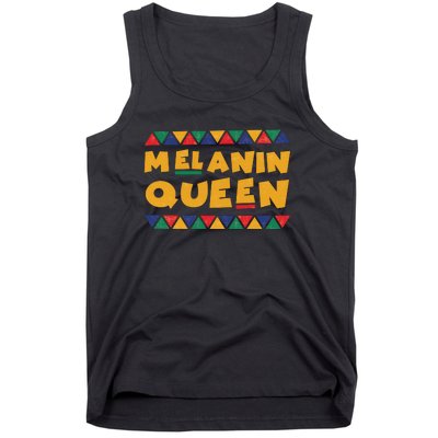 Melanin Queen Black Mom Black Pride Family Matching Outfit Juneteenth Tank Top