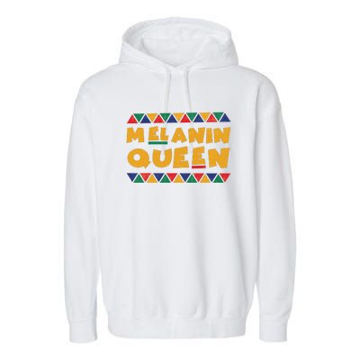 Melanin Queen Black Mom Black Pride Family Matching Outfit Juneteenth Garment-Dyed Fleece Hoodie