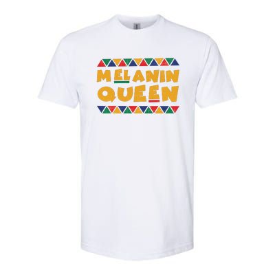 Melanin Queen Black Mom Black Pride Family Matching Outfit Juneteenth Softstyle CVC T-Shirt