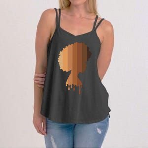 Melanin Queen Black Women Black History Month Blm Juneteenth Women's Strappy Tank