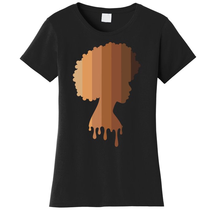 Melanin Queen Black Women Black History Month Blm Juneteenth Women's T-Shirt