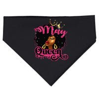 May Queen Birthday Afro African American Wo USA-Made Doggie Bandana