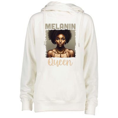 Melanin Queen Bhm African American Womens Funnel Neck Pullover Hood