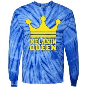 Melanin Queen Conscious Black Is Beautiful Gift Black Power Gift Tie-Dye Long Sleeve Shirt