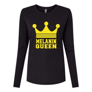 Melanin Queen Conscious Black Is Beautiful Gift Black Power Gift Womens Cotton Relaxed Long Sleeve T-Shirt