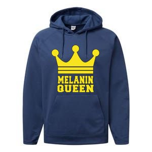 Melanin Queen Conscious Black Is Beautiful Gift Black Power Gift Performance Fleece Hoodie