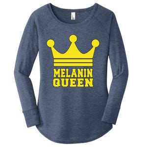 Melanin Queen Conscious Black Is Beautiful Gift Black Power Gift Women's Perfect Tri Tunic Long Sleeve Shirt