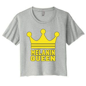 Melanin Queen Conscious Black Is Beautiful Gift Black Power Gift Women's Crop Top Tee