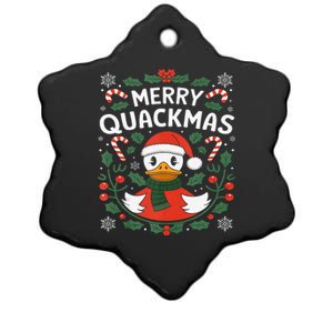 Merry Quackmas Christmas Rubber Duck Tank Top Ceramic Star Ornament