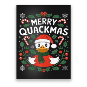 Merry Quackmas Christmas Rubber Duck Tank Top Poster