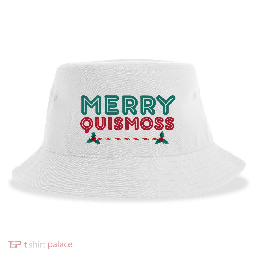 Merry Quismoss Funny Merry Christmas Meme Sustainable Bucket Hat