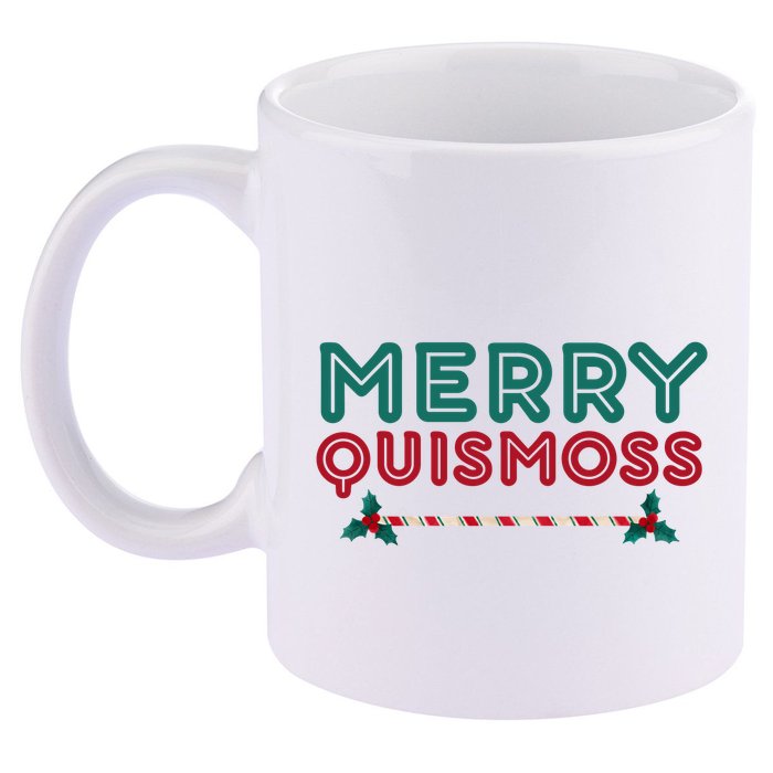 Merry Quismoss Funny Merry Christmas Meme 11oz C Handle Ceramic Mug