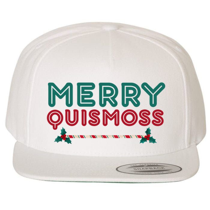 Merry Quismoss Funny Merry Christmas Meme Wool Snapback Cap