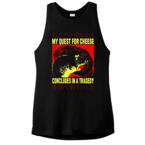 My Quest For Cheese Rat Japanese Rat Ladies PosiCharge Tri-Blend Wicking Tank