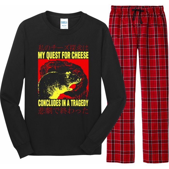 My Quest For Cheese Rat Japanese Rat Long Sleeve Pajama Set