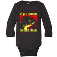 My Quest For Cheese Rat Japanese Rat Baby Long Sleeve Bodysuit