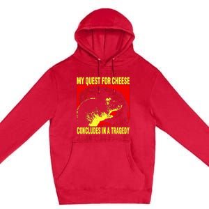 My Quest For Cheese Rat Japanese Rat Premium Pullover Hoodie