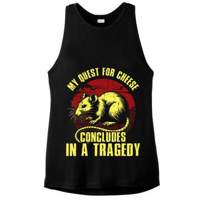 My Quest For Cheese Concludes In A Tragedy Ladies PosiCharge Tri-Blend Wicking Tank
