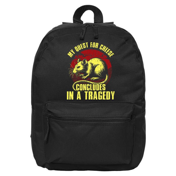 My Quest For Cheese Concludes In A Tragedy 16 in Basic Backpack