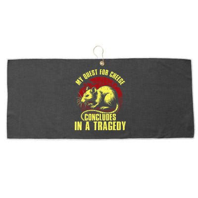 My Quest For Cheese Concludes In A Tragedy Large Microfiber Waffle Golf Towel