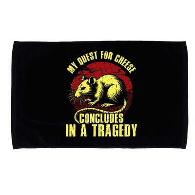 My Quest For Cheese Concludes In A Tragedy Microfiber Hand Towel