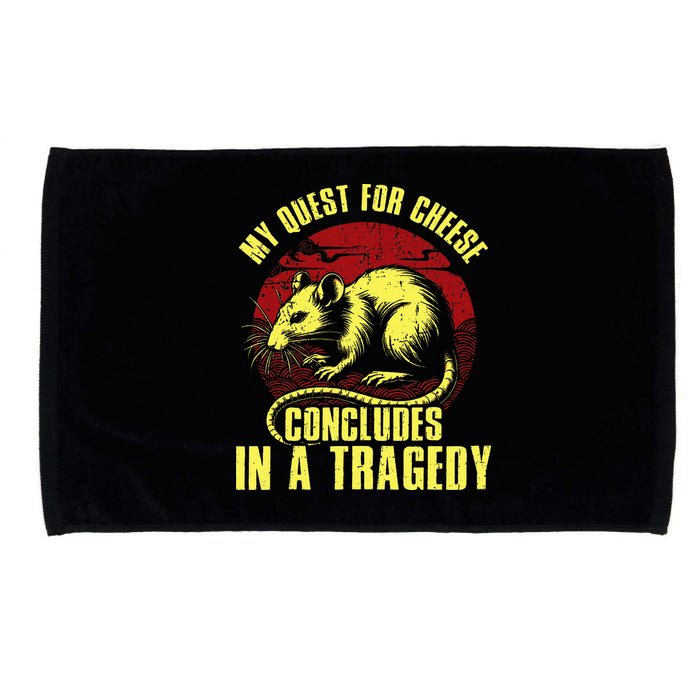 My Quest For Cheese Concludes In A Tragedy Microfiber Hand Towel