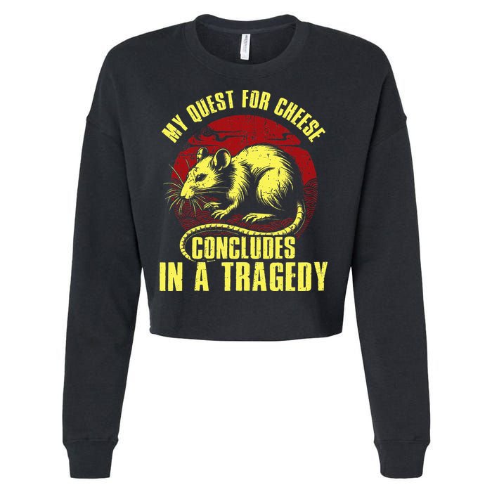 My Quest For Cheese Concludes In A Tragedy Cropped Pullover Crew