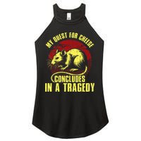 My Quest For Cheese Concludes In A Tragedy Women's Perfect Tri Rocker Tank