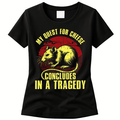 My Quest For Cheese Concludes In A Tragedy Womens T-Shirt