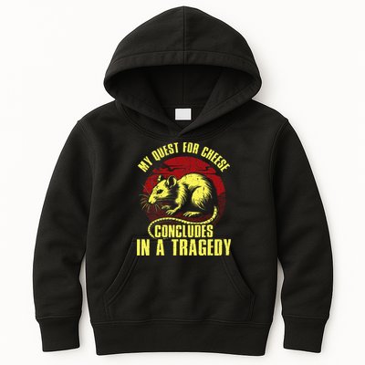 My Quest For Cheese Concludes In A Tragedy Kids Hoodie