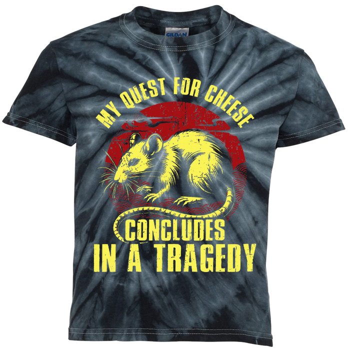 My Quest For Cheese Concludes In A Tragedy Kids Tie-Dye T-Shirt