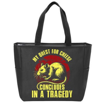 My Quest For Cheese Concludes In A Tragedy Zip Tote Bag