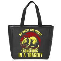 My Quest For Cheese Concludes In A Tragedy Zip Tote Bag