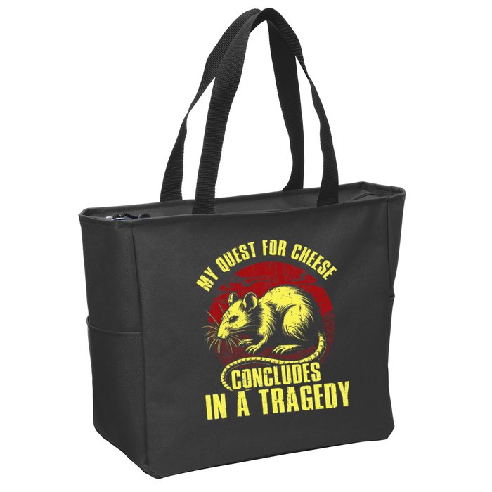 My Quest For Cheese Concludes In A Tragedy Zip Tote Bag