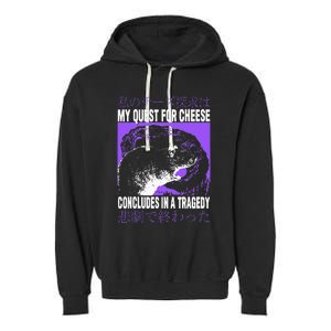 My Quest For Cheese Rat Japanese Garment-Dyed Fleece Hoodie