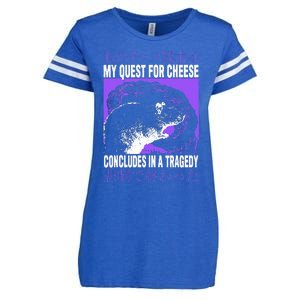 My Quest For Cheese Rat Japanese Enza Ladies Jersey Football T-Shirt