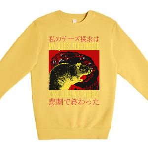 My Quest For Cheese Rat Premium Crewneck Sweatshirt