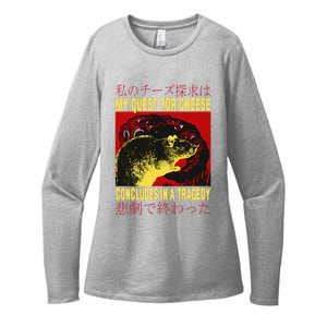 My Quest For Cheese Rat Womens CVC Long Sleeve Shirt