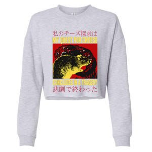 My Quest For Cheese Rat Cropped Pullover Crew