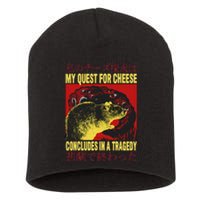 My Quest For Cheese Rat Short Acrylic Beanie