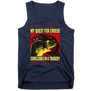 My Quest For Cheese Rat Tank Top