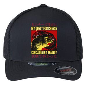 My Quest For Cheese Rat Flexfit Unipanel Trucker Cap