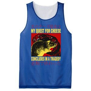 My Quest For Cheese Rat Mesh Reversible Basketball Jersey Tank