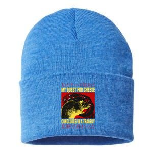 My Quest For Cheese Rat Sustainable Knit Beanie