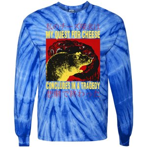 My Quest For Cheese Rat Tie-Dye Long Sleeve Shirt