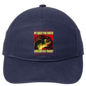 My Quest For Cheese Rat 7-Panel Snapback Hat