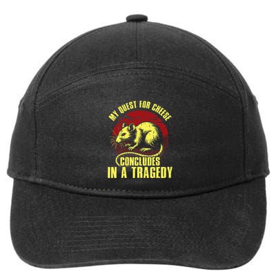 My Quest For Cheese Concludes In A Tragedy Rat 7-Panel Snapback Hat